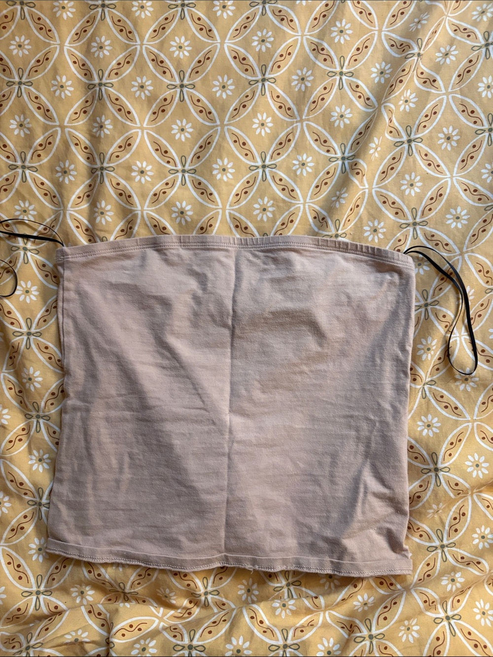 H&M Light Beige Strapless Mini Tube Skirt
